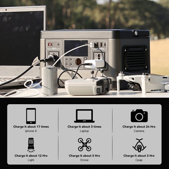 FlashFish P63 Portable Power Station | 500W 520Wh