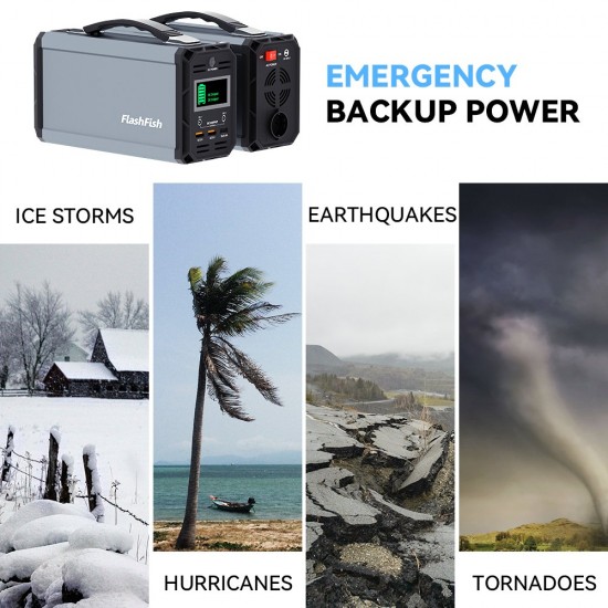 FlashFish G300 Portable Power Station | 300W 222Wh