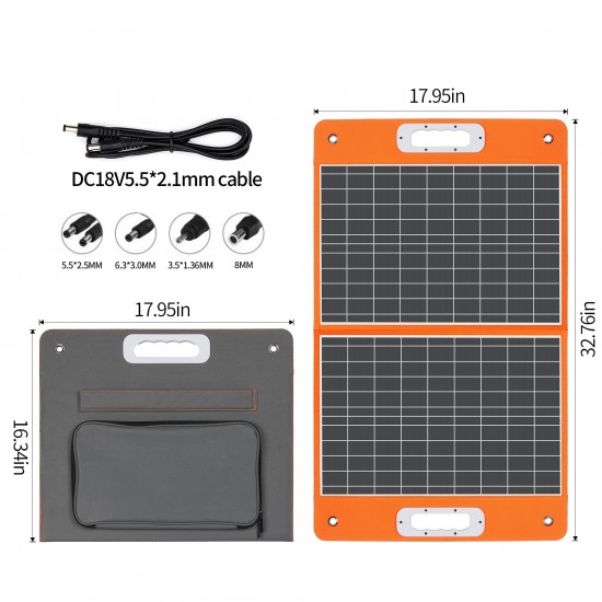 FlashFish TSP60 Portable Solar Panel | 18V 60W