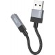 HOCO UPA32D CLEVER, ΑΝΤΑΠΤΟΡΑΣ ΗΧΟΥ, USB ΣΕ 3.5mm, ΜΑΥΡΟ