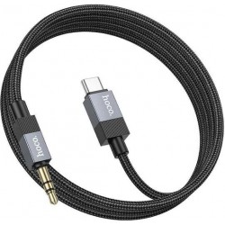 HOCO UPA32B CLEVER, ΨΗΦΙΑΚΟ ΚΑΛΩΔΙΟ ΗΧΟΥ, 3.5mm ΣΕ TYPE-C, ΜΑΥΡΟ