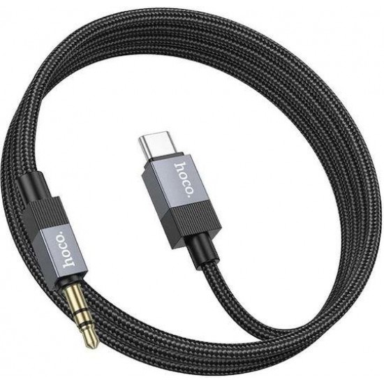 HOCO UPA32B CLEVER, ΨΗΦΙΑΚΟ ΚΑΛΩΔΙΟ ΗΧΟΥ, 3.5mm ΣΕ TYPE-C, ΜΑΥΡΟ