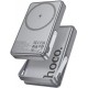 HOCO Q36 SUNLIGHT, POWERBANK, 5000MAh, ΜΑΓΝΗΤΙΚΟ, STAND, 20W, ΓΚΡΙ