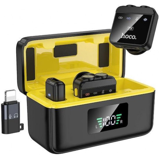 HOCO L17, ΔΙΠΛΟ ΜΙΚΡΟΦΩΝΟ ΠΕΤΟΥ, ΜΑΥΡΟ