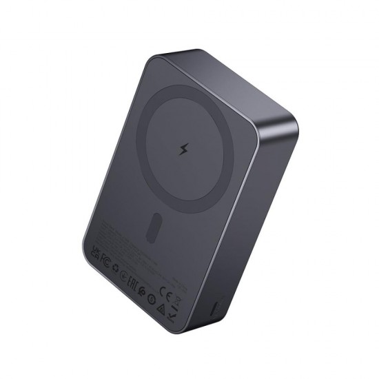 HOCO J160B ORIGINAL, POWERBANK, 20000MAh, ΜΑΓΝΗΤΙΚΟ, 1 ΘΥΡΑ, 20W, ΓΚΡΙ