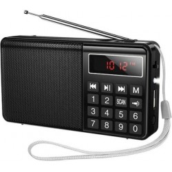 HOCO HI50, ΦΟΡΗΤΟ ΡΑΔΙΟΦΩΝΟ, ΜΑΥΡΟ