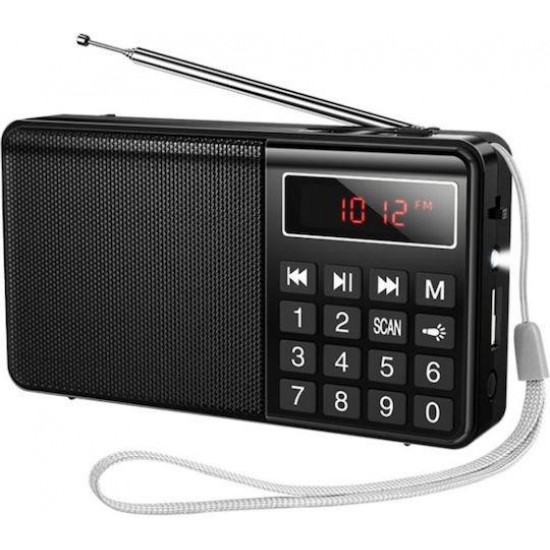 HOCO HI50, ΦΟΡΗΤΟ ΡΑΔΙΟΦΩΝΟ, ΜΑΥΡΟ