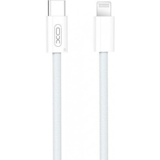 XO NB-Q260C, ΚΑΛΩΔΙΟ ΦΟΡΤΙΣΗΣ, TYPE-C ΣΕ LIGHTNING, 27W, 3M, ΛΕΥΚΟ