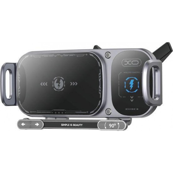 XO WX042 ΑΣΥΡΜΑΤΟΣ ΦΟΡΤΙΣΤΗΣ ΑΕΡΑΓΩΓΟΥ ΑΥΤΟΚΙΝΗΤΟΥ, 15W, ΜΑΥΡΟΣ