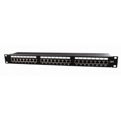GEMBIRD Patch Panel  Cat.6 24 port shielded patch panel, 19 1U