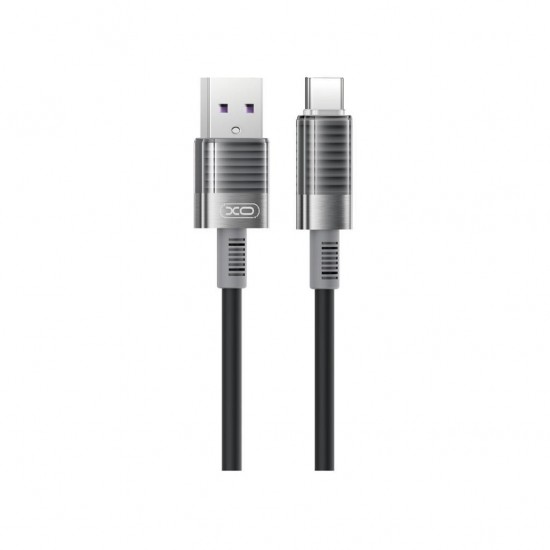 XO NB-Q282A ΚΑΛΩΔΙΟ ΣΙΛΙΚΟΝΗΣ TYPE-C 6A, ΜΑΥΡΟ