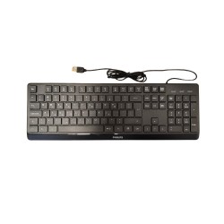 PHILIPS SPK6238 ΕΝΣΥΡΜΑΤΟ ΠΛΗΚΤΡΟΛΟΓΙΟ, ΜΑΥΡΟ, GR