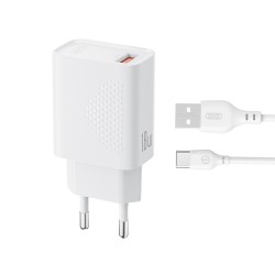 XO ΦΟΡΤΙΣΤΗΣ ΓΡΗΓΟΡΗΣ ΦΟΡΤΙΣΗΣ L159, 18W, ΜΕ ΚΑΛΩΔΙΟ TYPE-C, 1 ΘΥΡΑ
