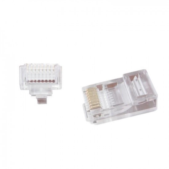 ΑΚΡΟΔΕΚΤΗΣ CABLEXPERT 8P8C RJ45 LAN, UTP CAT5e, ΣΑΚΟΥΛΑΚΙ 100 ΤΕΜΑΧΙΩΝ