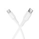 HOCO X120 BENEFICIO ΚΑΛΩΔΙΟ TYPE-C TO TYPE-C, 1m, 27W,  ΛΕΥΚΟ