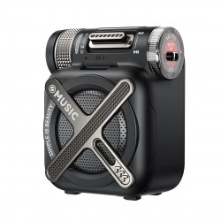 XO F72 MECHA ΦΟΡΗΤΟ ΗΧΕΙΟ BLUETOOTH, ΜΑΥΡΟ