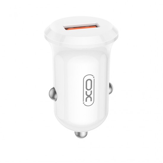 XO CC68 MINI ΦΟΡΤΙΣΤΗΣ ΑΥΤΟΚΙΝΗΤΟΥ, 18W, ΛΕΥΚΟ
