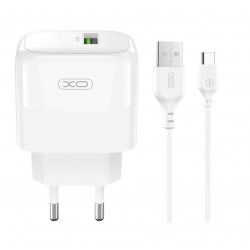 XO L135 ΦΟΡΤΙΣΤΗΣ 18W, ΜΕ ΚΑΛΩΔΙΟ TYPE-C, ΛΕΥΚΟΣ