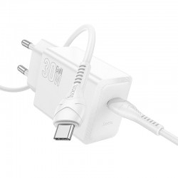 HOCO N70 NUEVO ΦΟΡΤΙΣΤΗΣ PD30W, 1 ΘΥΡΑ, TYPE-C, ΛΕΥΚΟ