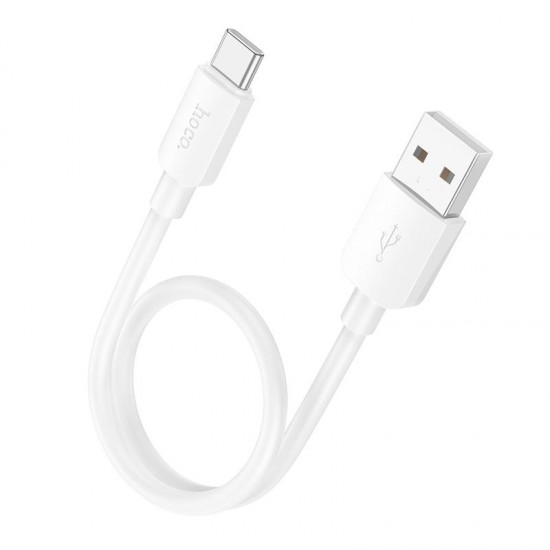 HOCO X96 ΚΑΛΩΔΙΟ ΦΟΡΤΙΣΗΣ ΚΑΙ ΔΕΔΟΜΕΝΩΝ HYPER TYPE-C, 27W, 0.25m, ΛΕΥΚΟ