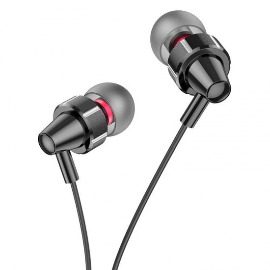 HOCO M90 ΑΚΟΥΣΤΙΚΑ DELIGHT WIRE-CONTROLLED, BLACK SHADOW, 3.5MM