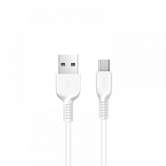 HOCO X20 FLASH ΚΑΛΩΔΙΟ TYPE-C ΦΟΡΤΙΣΗΣ & DATA 2m, WHITE