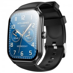 HOCO Y28 AMOLED SMART SPORTS WATCH(ΛΕΙΤΟΥΡΓΙΑ ΚΛΗΣΗΣ), ΜΑΥΡΟ