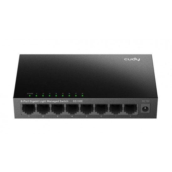 CUDY 8-PORT GIGABIT LIGHT MANAGED SWITCH