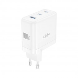 XO CE35 ΦΟΡΤΙΣΤΗΣ 100W GAN, 2 ΘΥΡΕΣ TYPE-C, 1 ΘΥΡΑ USB, ΛΕΥΚΟΣ