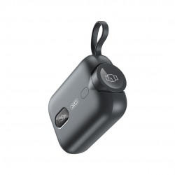 XO PR260 POWERBANK 20W, ME ΑΣΥΡΜΑΤΗ ΦΟΡΤΙΣΗ IWATCH, 10000MAH, ΟΘΟΝΗ, ΜΑΥΡΟ