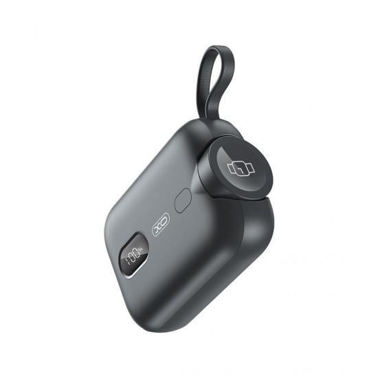 XO PR260 POWERBANK 20W, ME ΑΣΥΡΜΑΤΗ ΦΟΡΤΙΣΗ IWATCH, 10000MAH, ΟΘΟΝΗ, ΜΑΥΡΟ