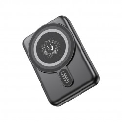 XO PR264 ΜΑΓΝΗΤΙΚΟ POWERBANK 15W WIRELESS CHARGING + PD20W, 10000MAH, ΜΑΥΡΟ