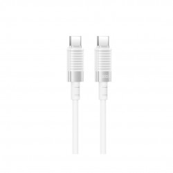XO NB-Q282B ΚΑΛΩΔΙΟ ΣΙΛΙΚΟΝΗΣ TYPE-C ΣΕ TYPE-C 60W, ΛΕΥΚΟ