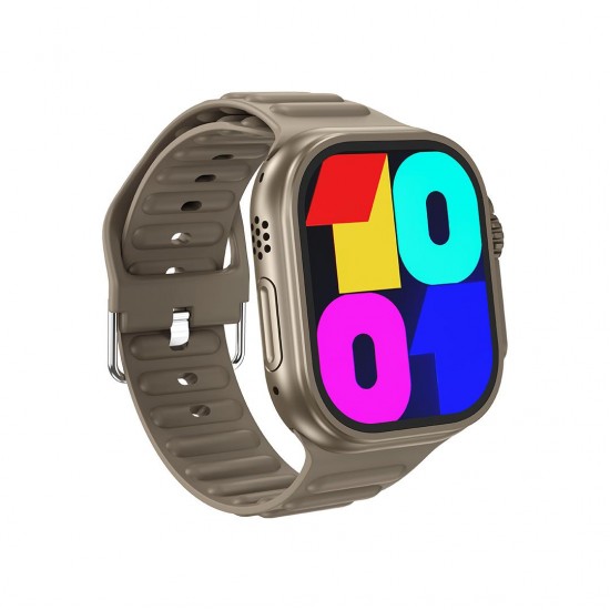XO M10ULTRA SMART WATCH, ΑΣΥΡΜΑΤΗ ΦΟΡΤΙΣΗ, ΚΛΗΣΗ, ΓΚΡΙ