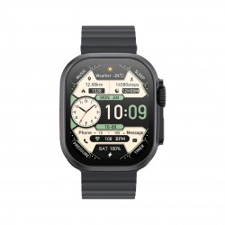 XO M11ULTRA SMART WATCH, ΑΣΥΡΜΑΤΗ ΦΟΡΤΙΣΗ, ΚΛΗΣΗ, ΜΑΥΡΟ