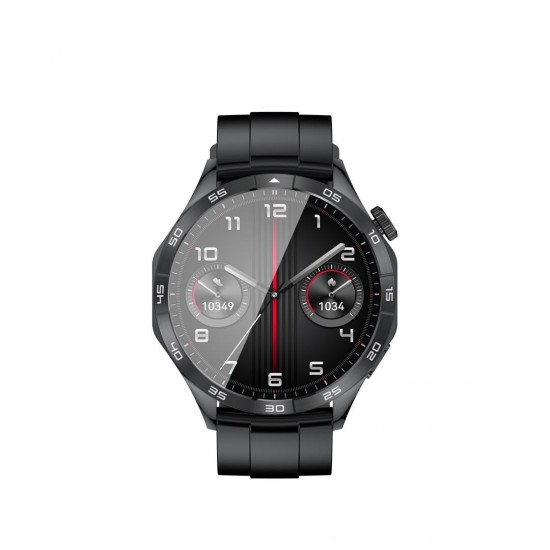 XO WATCH4 SMART WATCH, AMOLED, ΚΛΗΣΗ, ΜΑΥΡΟ