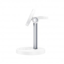 XO CX038 DESKTOP HOLDER 15W ΑΣΥΡΜΑΤΟΣ ΦΟΡΤΙΣΤΗΣ 3-IN-1, ΛΕΥΚΟΣ
