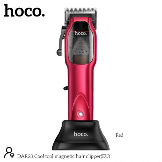 HOCO DAR23 COOL TOOL MAGNETIC ΚΟΥΡΕΥΤΙΚΗ ΜΗΧΑΝΗ, 2500 mAh, ΚΟΚΚΙΝΗ