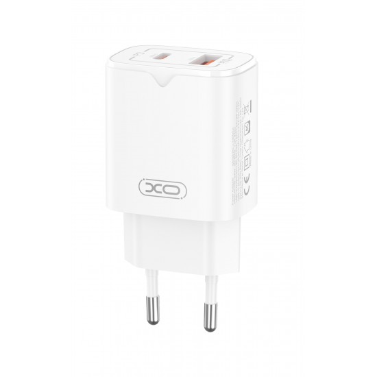 XO L130 ΦΟΡΤΙΣΤΗΣ PD30W/QC18W 1 ΘΥΡΑ USB + 1 ΘΥΡΑ PD, ΛΕΥΚΟΣ