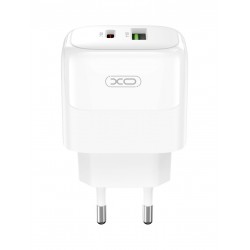 XO L137 ΦΟΡΤΙΣΤΗΣ PD20W/QC18W, 1 ΘΥΡΑ USB + 1 ΘΥΡΑ PD, ΛΕΥΚΟΣ