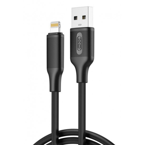 XO NB265 ΚΑΛΩΔΙΟ ΦΟΡΤΙΣΗΣ MINIMALIST SERIES LIGHTNING, ΜΑΥΡΟ