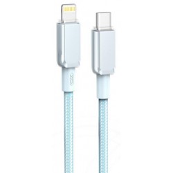 XO NB-Q250A ΚΑΛΩΔΙΟ ΦΟΡΤΙΣΗΣ TYPEC ΣΕ LIGHTNING, 27W, ΓΑΛΑΖΙΟ