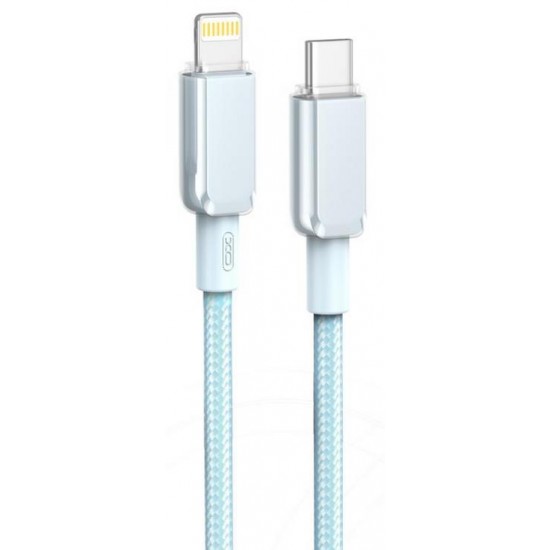 XO NB-Q250A ΚΑΛΩΔΙΟ ΦΟΡΤΙΣΗΣ TYPEC ΣΕ LIGHTNING, 27W, ΓΑΛΑΖΙΟ