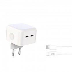 XO L102 ΦΟΡΤΙΣΤΗΣ, 35W, 2 ΘΥΡΕΣ PD, ΜΕ ΚΑΛΩΔΙΟ LIGHTNING (NB113)