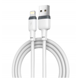 XO NB208 LIQUID ΚΑΛΩΔΙΟ ΦΟΡΤΙΣΗΣ ΣΙΛΙΚΟΝΗΣ LIGHTNING, ΛΕΥΚΟ