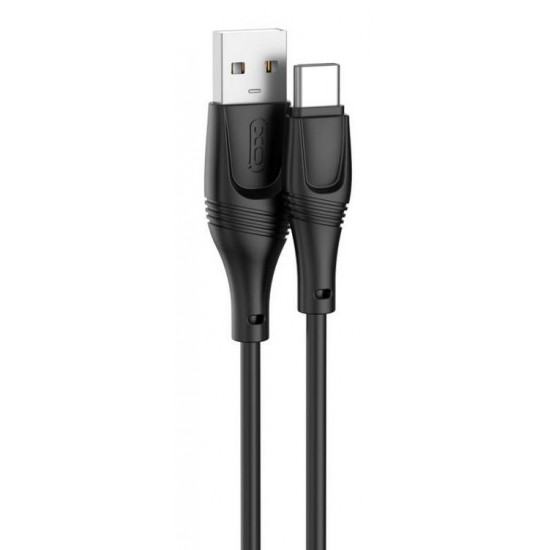 XO NB238 ZEUS ΚΑΛΩΔΙΟ ΦΟΡΤΙΣΗΣ ΣΙΛΙΚΟΝΗΣ TYPE-C, ΜΑΥΡΟ, 1Μ