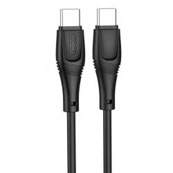 XO NB-Q239B ZEUS SERIES ΚΑΛΩΔΙΟ ΦΟΡΤΙΣΗΣ ΣΙΛΙΚΟΝΗΣ TYPE-C ΣΕ TYPE-C, 60W, ΜΑΥΡΟ