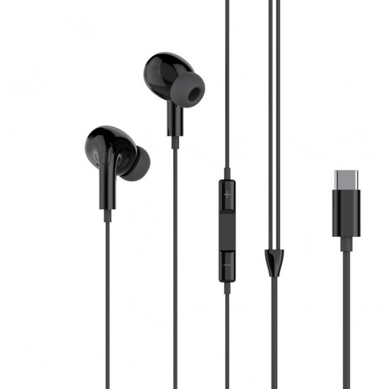 XO EP73 ORIGINAL SERIES ΤΡΙΤΗΣ ΓΕΝΙΑΣ TYPE-C ΨΗΦΙΑΚΑ ΑΚΟΥΣΤΙΚΑ, ΜΑΥΡΟ