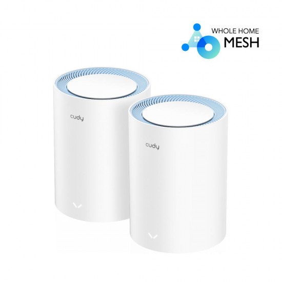 CUDY M1200 AC1200 DUAL BAND WIFI MESH SYSTEM, 2 PACK
