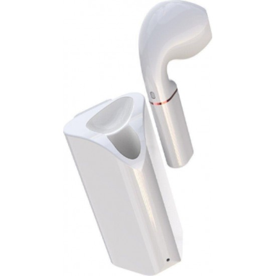 XO BE27 LAVALIER ΑΚΟΥΣΤΙΚΟ BLUETOOTH ΜΕ ΚΟΥΜΠΙ ΑΦΗΣ, ΛΕΥΚΟ